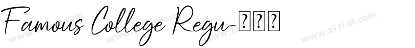 Famous College Regu字体转换